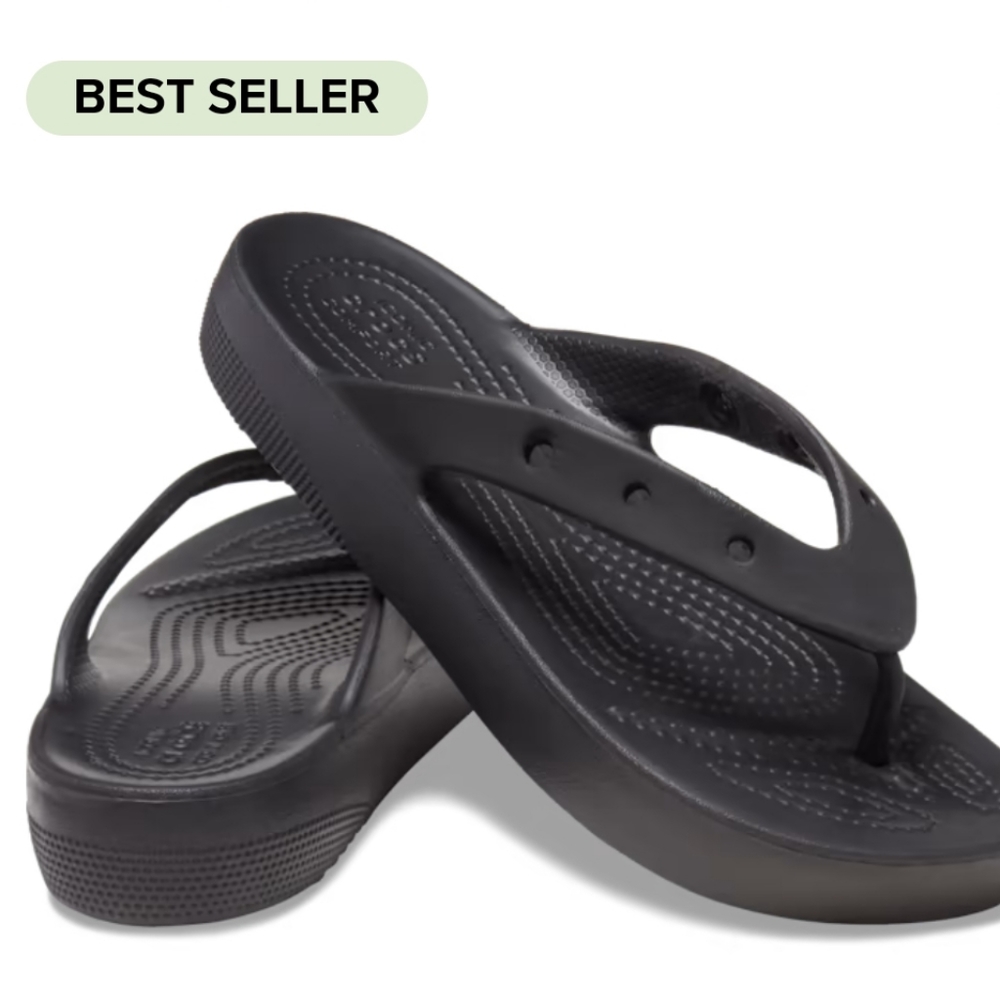 ECLIPSE SALE!!! Authentic Croc Platform Flip Flops